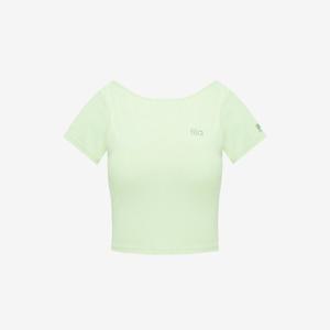 [휠라]냉감 골지 캡내장 크롭 반팔티  FS2ITH2253F_PLE