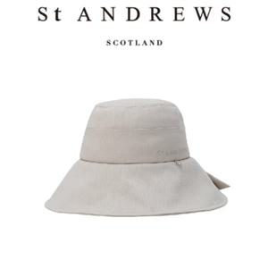 [세인트 앤드류스] 여성 별 심볼 핫픽스 리본 와이어 헴 버킷햇(821E3CP159)
