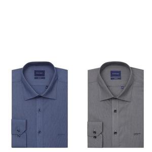 [예작]YJEFBS159_면혼방 스판 도비솔리드 슬림 긴소매