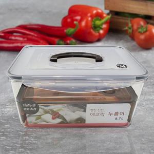 한진 신선 에코락 누름이 포함 8.7리터 누름이김치용기 누름이밀폐용기 김치보관통 김장김치보관통 플라스