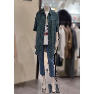 [트리아나]MARIO소고(SOGO) 롱체크 블라우스(AI2GA06)