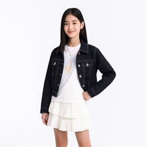 [더데이걸]미들 크롭 데님 자켓 TGJA2580100