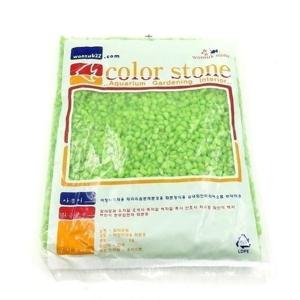 원예용 컬러스톤/색돌/수족관 어항 바닥돌(연두)