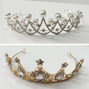 [잇백잇슈] 티아라왕관머리띠 큐빅 셀프웨딩 생일파티