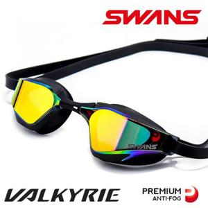 스완스 경기용 미러 패킹 수경 I55353 미러렌즈 물안경