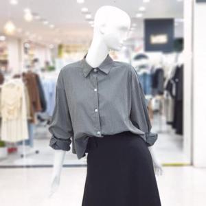 abfz sh06 심플안감스트라이프셔츠블라우스 SLBZZ4B31