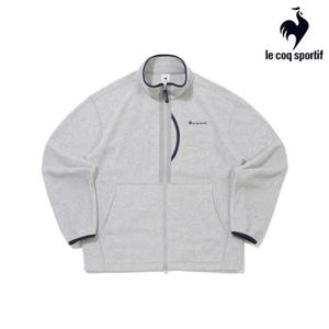 [르꼬끄] 남녀공용 플리스 우븐믹스 루즈 스탠넥 집업 QQ423LFTO2_MGR