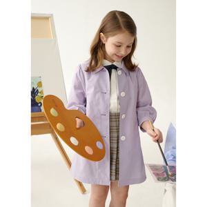 [빈]바이올렛 싱글버튼 코트BZ14CT01VI