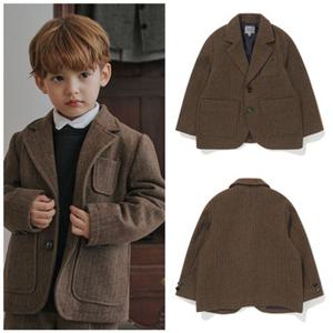 빈[BEEN]HP BZ61JK02BN 브라운 헤링본 테일러드 자켓PG