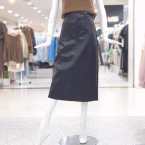 abfz sh06 스판 뒷트임 가죽 스커트 SLBHZ4S43K