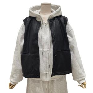 [에이지도르]라운드 페이크단추 조끼(ALFIAUE175)