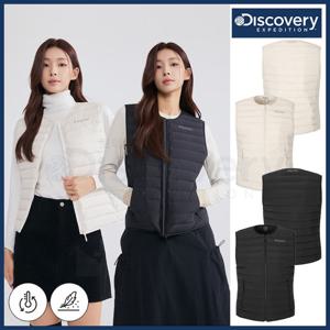 디스커버리 25년 겨울 신상 여성 픽시버G 튜브 다운 경량 패딩베스트/레귤러핏/U넥/조끼/기능성캐주얼 DWDV72056-DXMIA
