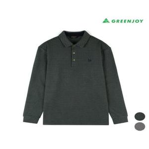 그린조이 세이브존07 남성 패턴 3버튼 PK 긴팔 티셔츠 GF24KY28M3
