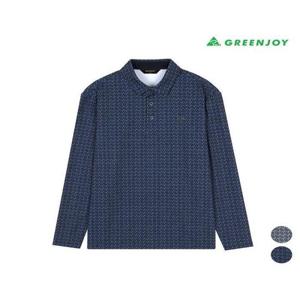 그린조이 세이브존07 남성 로고 프린트 PK 버튼 티셔츠 GF24KY24M3