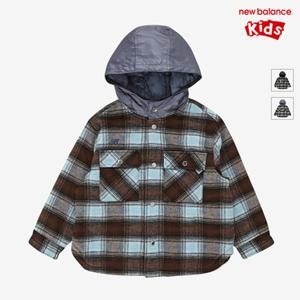 [뉴발란스키즈] NK9DF4304U(50) 블루 PREP SPORTS) 체크 퀼팅 셔켓