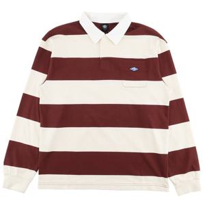 엄브로 HBL 로얄 컬리지 컬러블럭 럭비 카라 긴팔 티셔츠 UQ321CRL92ECR