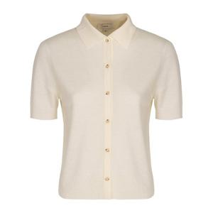 빈스 울 캐시미어 반팔 셔츠 V129379749 101OWH