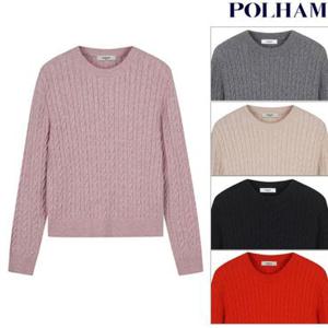 [백화점][폴햄]여성 메리노 케이블조직 니트(PHF4ER2470)