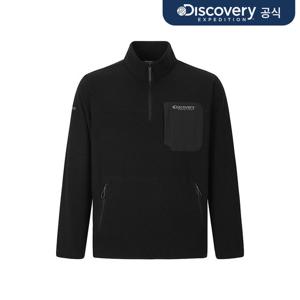 남성 그리드 기모 우븐 하이브리드 트레이닝 아노락 (BLACK)