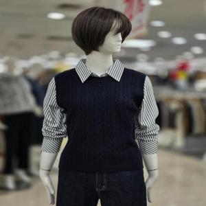 ab.f.z 세이브존09 조끼 배색 셔츠블라우스 afhz4b37j