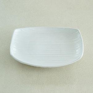 이천도자기 흰여울 직타원 접시 20.5cm 식기 그릇 플레이트 대접시 사각접시 사각그릇 접시 백자접시 한정