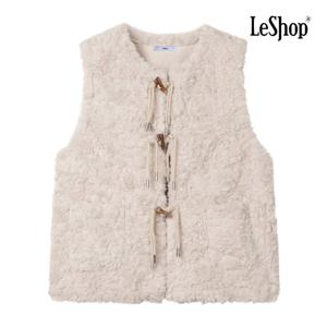 르샵  페이크 퍼 더플 베스트 (BPAVT005A)