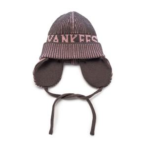 MLB 키즈 투톤 골지 로고 귀달이 비니  (7ABNB0656-50CGL)