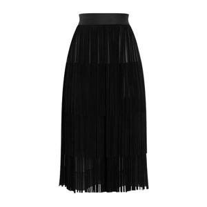 돌체앤가바나 플리츠 시어 오간자 미디 스커트 F4DARZ GDDIF N0