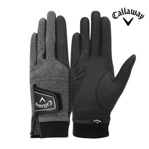 캘러웨이 윈터 옵티 히트 남성용 양손 방한 합피장갑 그레이