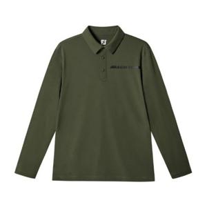 M 풋조이골프긴팔 NQC FLJMT3104-KHAKI 스트림 폴로 셔츠