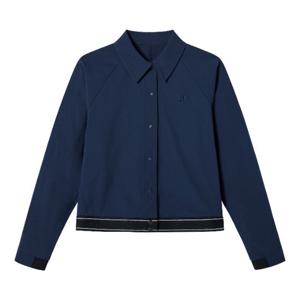 M 풋조이골프긴팔티 NQC FLJWT7103-NAVY 여성 우븐 폴로 셔츠