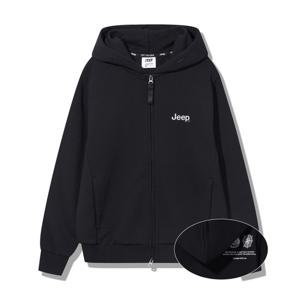 [지프]JQ3TZU001 블랙 남녀공용 나침반 프린트 후드집업