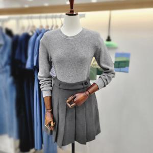 [비지트인뉴욕]컴팩트어텀 라운드니트티셔츠 VBALK92 M_US