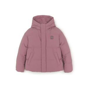 MLB  (3ADJV0356-50PKD) 공용 빈티지 레터링 후드 숏패딩