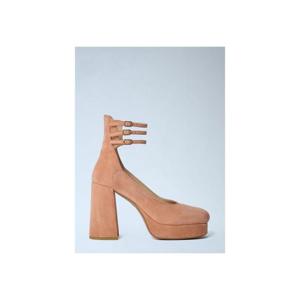 25 FW 끌로에 여성 로티 스웨이드 플랫폼 펌프스  chl0262025pin