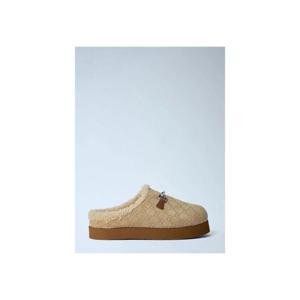 25 FW 구찌 남성 양털 안감의 모노그램 뮬 guc0161049bei