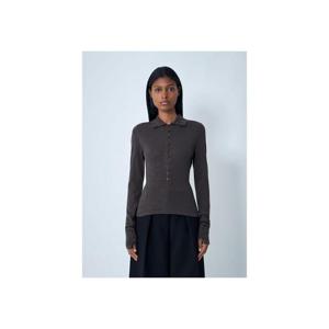 25 FW 쟈크뮈스 여성 르 폴로 메리노 셔츠  jac0262008brn