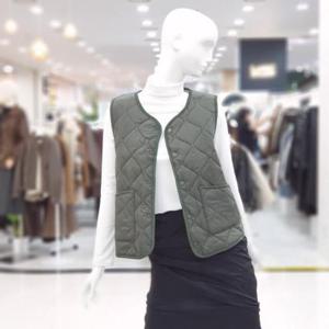 abfz sh06 라운드 심플 패딩 조끼 SLBZA1U31A