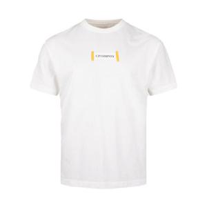 [국내배송] CP컴퍼니 반팔 티셔츠 프린트 화이트 18CMTS148A
