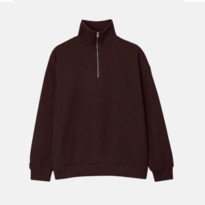 [리빌모아]남자 데일리 반집업 하이넥 긴팔 니트 RB-KN-Q002-버