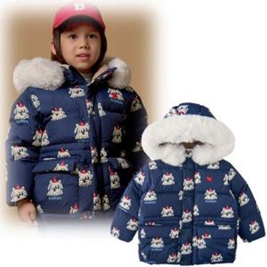 [블루독8-키즈] 택1 네이비 스노우B도기덕다운점퍼 퍼안감 오리털 패딩 썰매장 두돌선물 초등 25C1511402