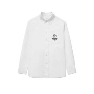 커버낫긴팔티 JQS CO2403SH70-WH 우먼 오버핏 포플린 셔츠 White