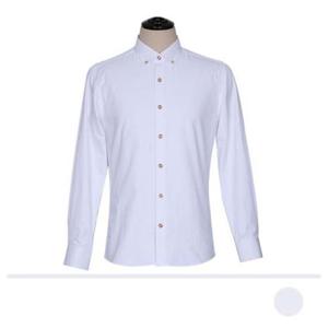 우디 버튼 화이트 셔츠