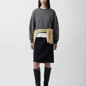 [쥬크]셔츠 패널 도트 맨투맨 Z254MSM013