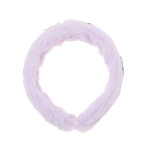 [프렌치캣(정상)]연보라 퍼 하트 헤어밴드(Q55DG5161)