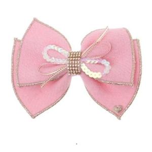 [프렌치캣(정상)]PK 모직 리본 헤어핀(Q55DG5041)