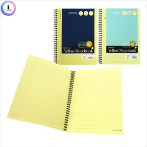 노랑내지스프링절취노트 16절좌철 줄공책 색상랜덤 노트 문구 학용품