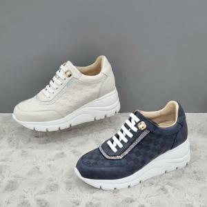 [탠디]여성 소가죽 6cm 키높이 스니커즈 X24009ne_JJ