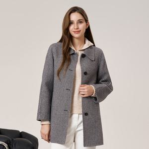 샤트렌 클래식 하운드투스 싱글 코트_HCEWCT202