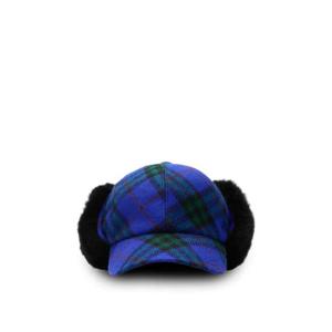 버버리 체크 울 베이스볼 캡 모자 8119699